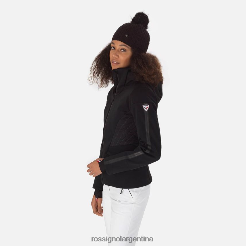 Rossignol mujer chaqueta de esquí plana softshell 82LVV6988 negro tapas