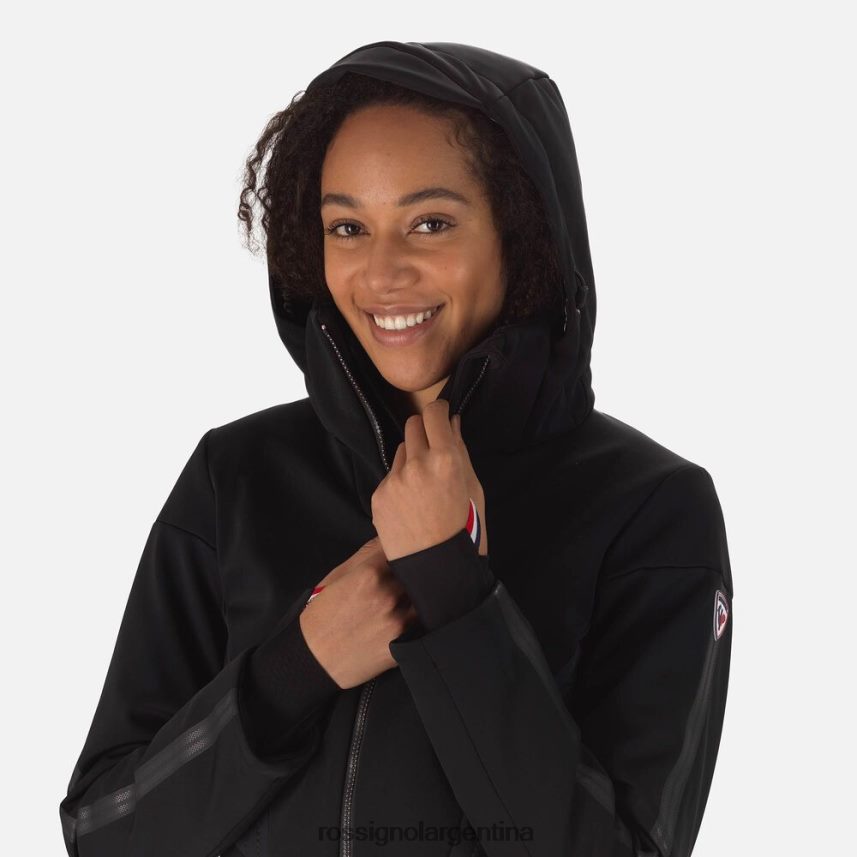 Rossignol mujer chaqueta de esquí plana softshell 82LVV6988 negro tapas