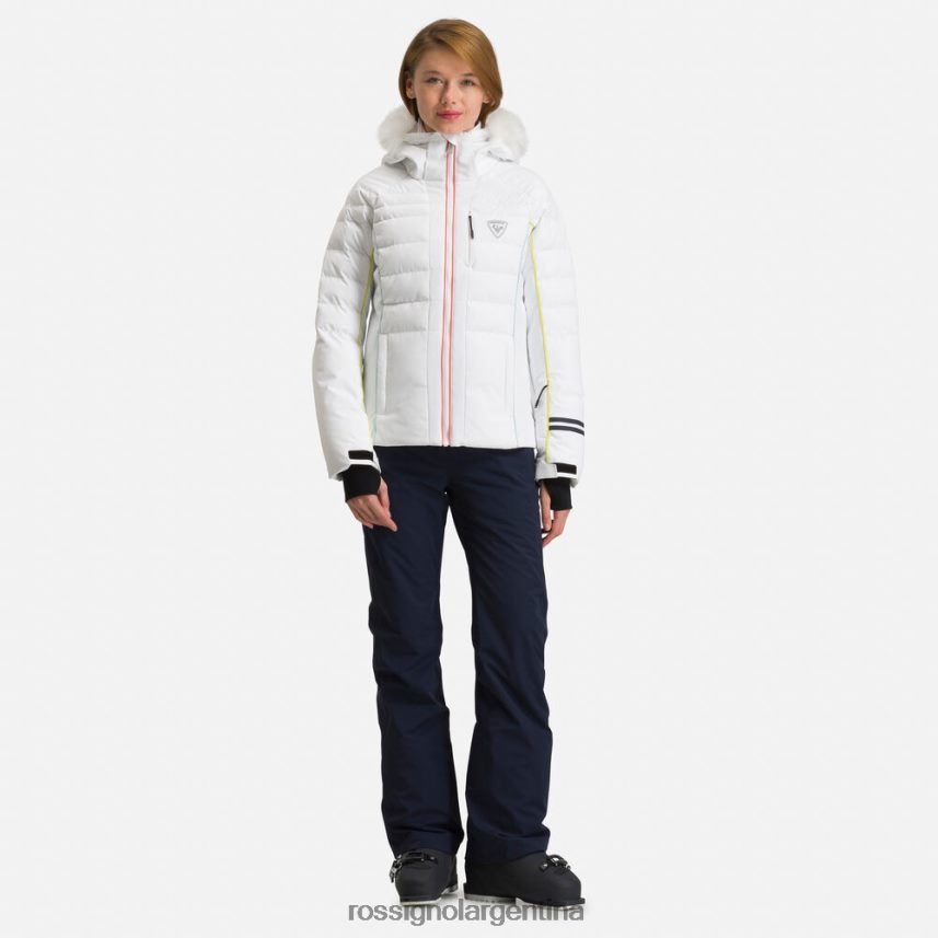 Rossignol mujer chaqueta de esquí rapide xp 82LVV6783 blanco tapas