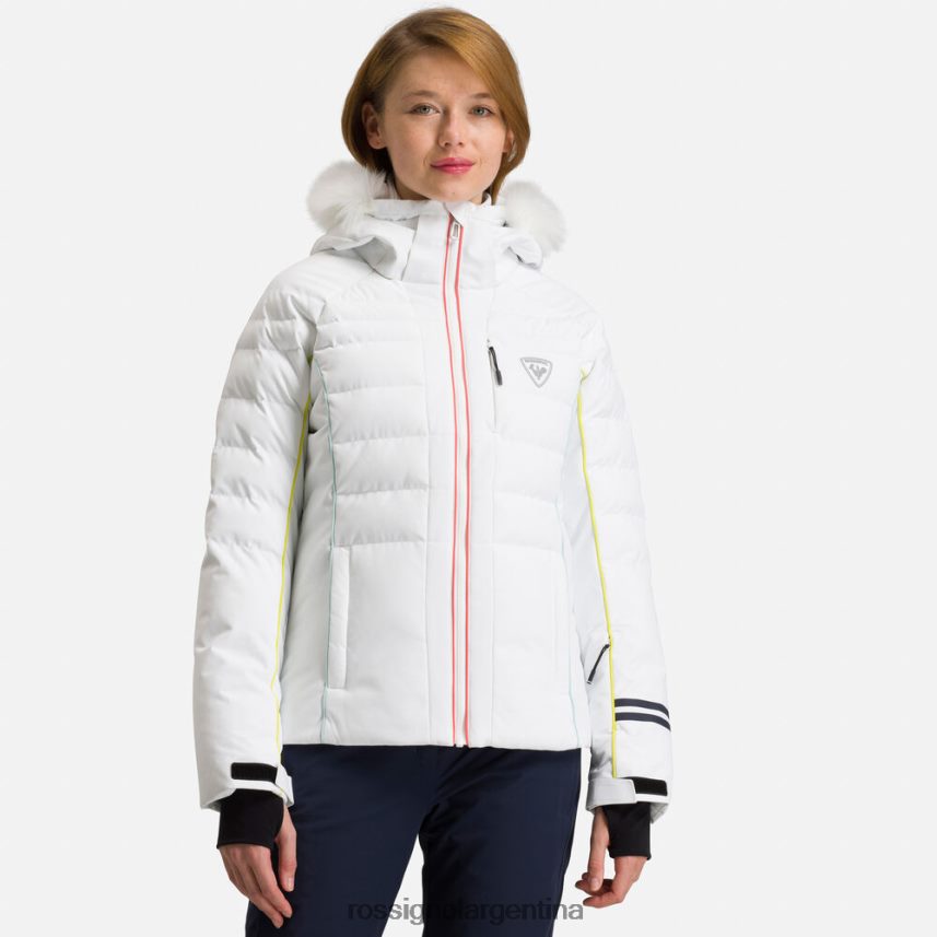 Rossignol mujer chaqueta de esquí rapide xp 82LVV6783 blanco tapas