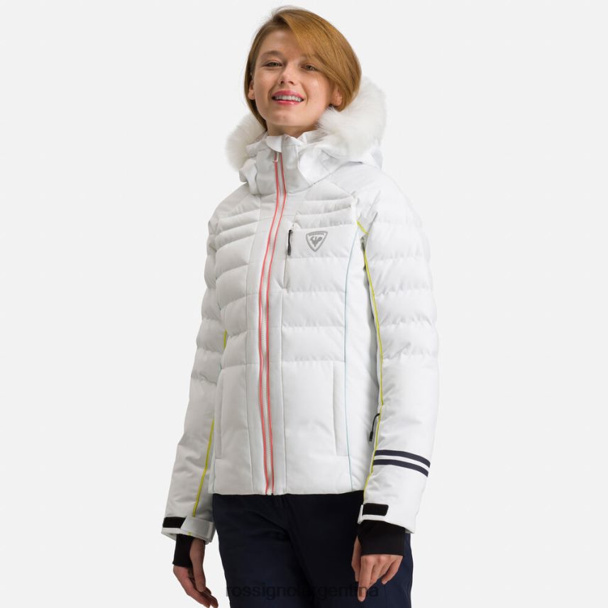 Rossignol mujer chaqueta de esquí rapide xp 82LVV6783 blanco tapas