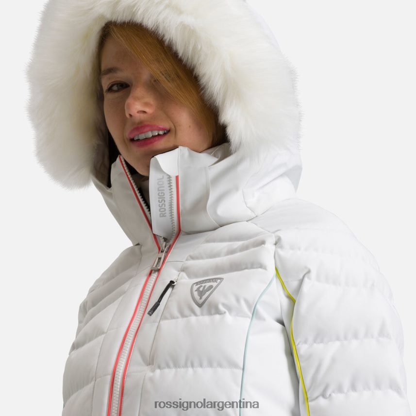Rossignol mujer chaqueta de esquí rapide xp 82LVV6783 blanco tapas