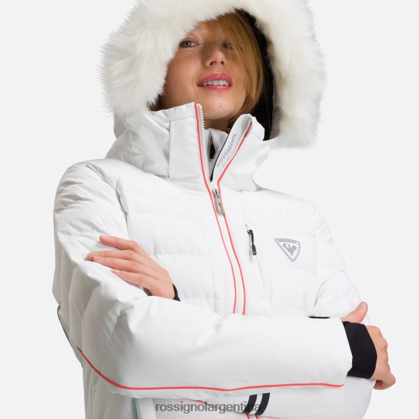 Rossignol mujer chaqueta de esquí rapide xp 82LVV6783 blanco tapas
