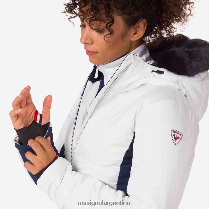 Rossignol mujer chaqueta de esquí roc 82LVV61002 blanco tapas