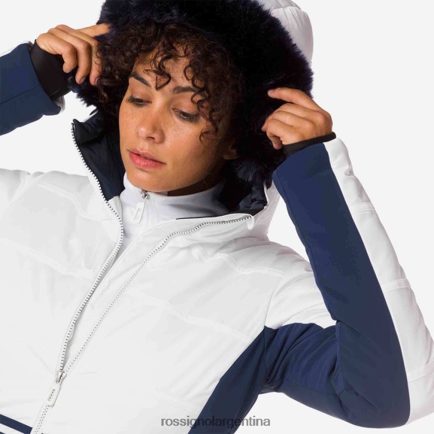 Rossignol mujer chaqueta de esquí roc 82LVV61002 blanco tapas
