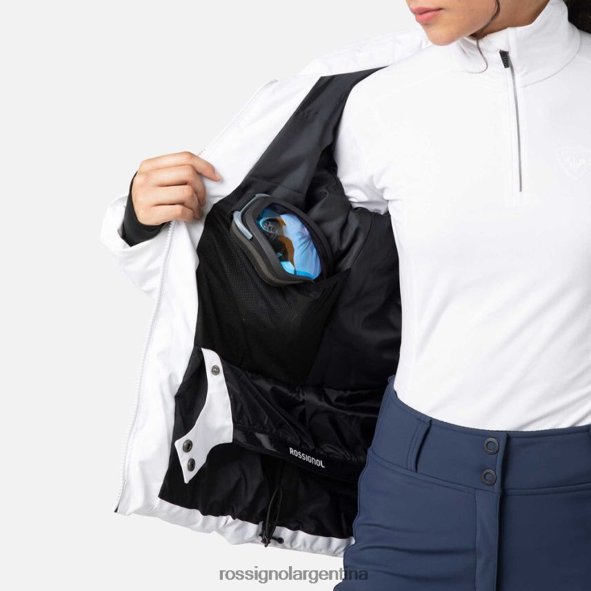 Rossignol mujer chaqueta de esquí staci 82LVV61030 blanco tapas