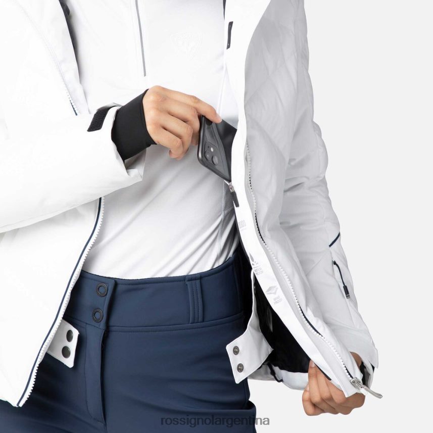 Rossignol mujer chaqueta de esquí staci 82LVV61030 blanco tapas