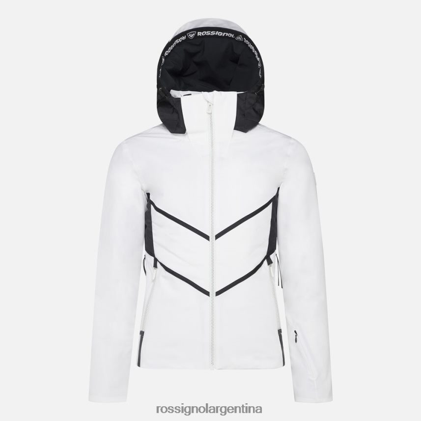 Rossignol mujer reaccionar chaqueta de esquí de merino 82LVV61060 blanco tapas