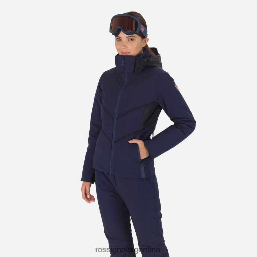 Rossignol mujer reaccionar chaqueta de esquí de merino 82LVV6791 azul marino oscuro tapas