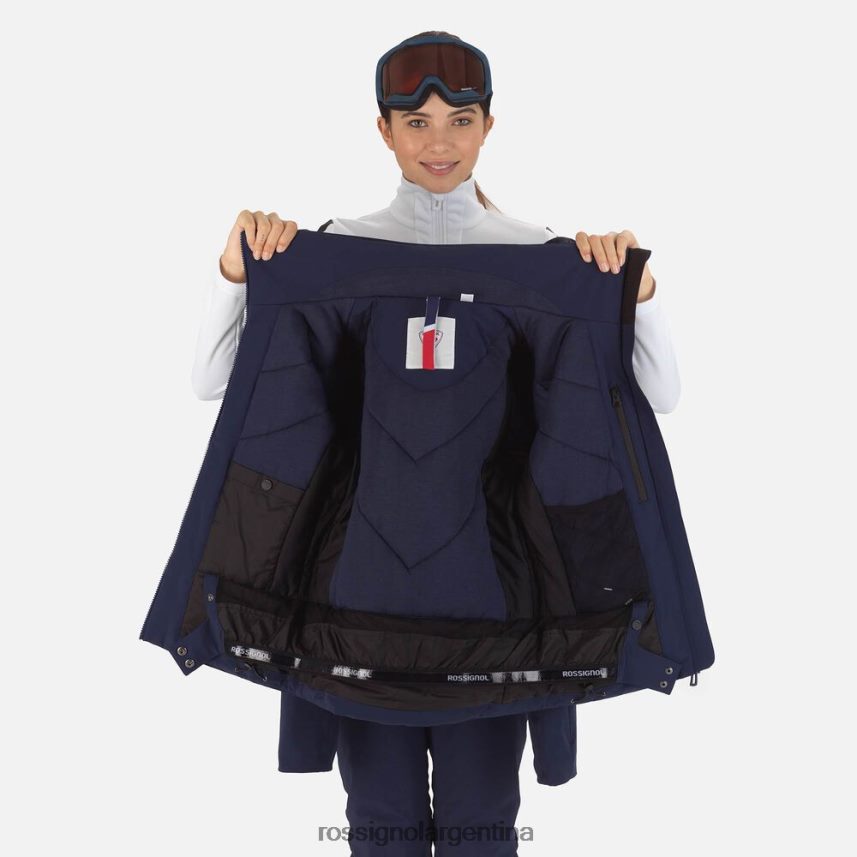 Rossignol mujer reaccionar chaqueta de esquí de merino 82LVV6791 azul marino oscuro tapas