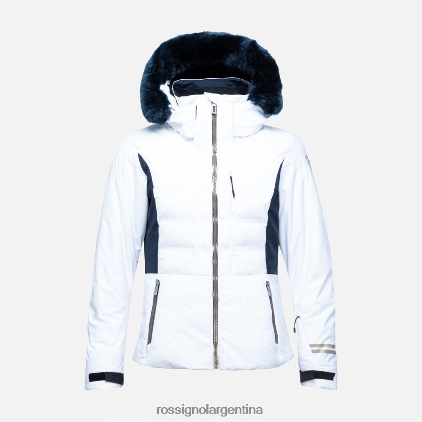 Rossignol mujer salir de la chaqueta de esquí 82LVV6793 blanco tapas