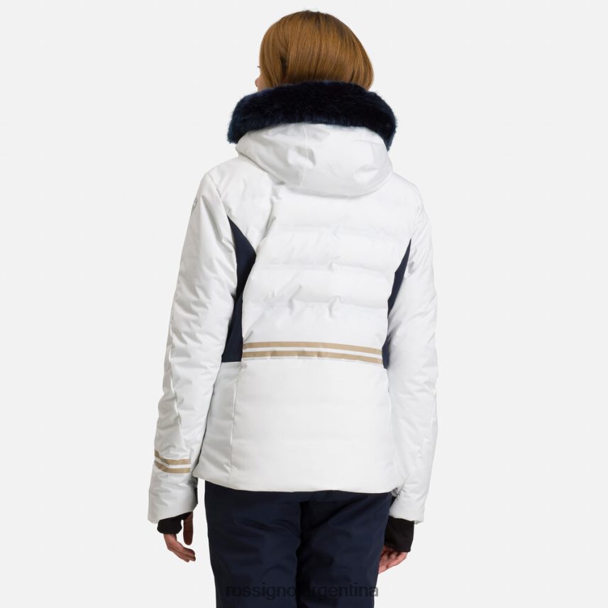 Rossignol mujer salir de la chaqueta de esquí 82LVV6793 blanco tapas