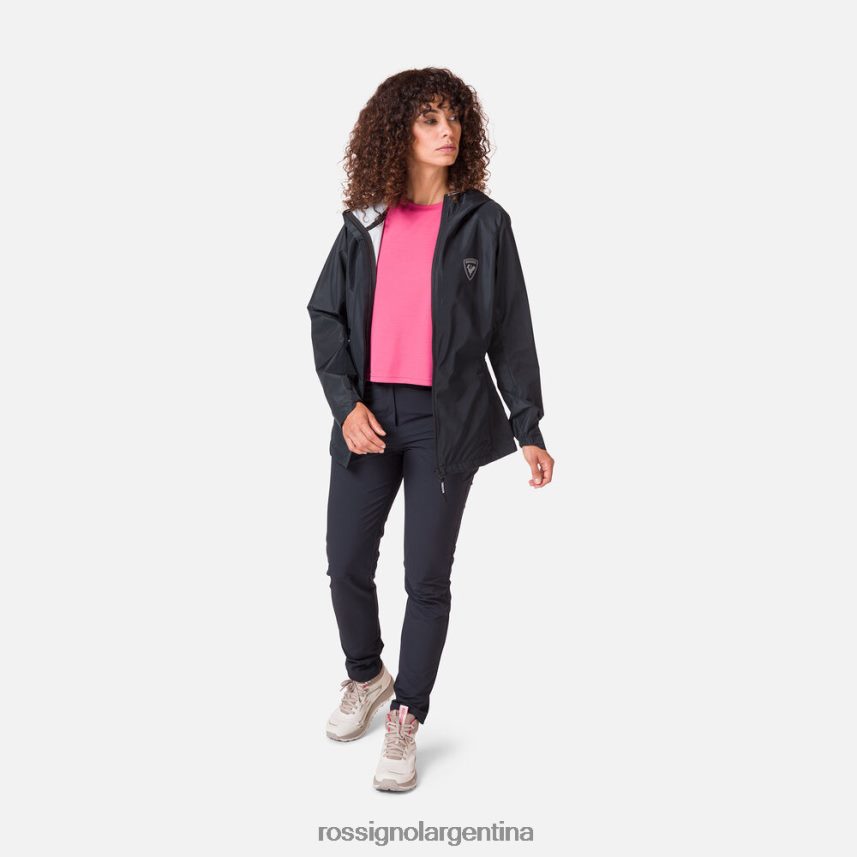 Rossignol mujer chaqueta de lluvia activa 82LVV6825 negro tapas
