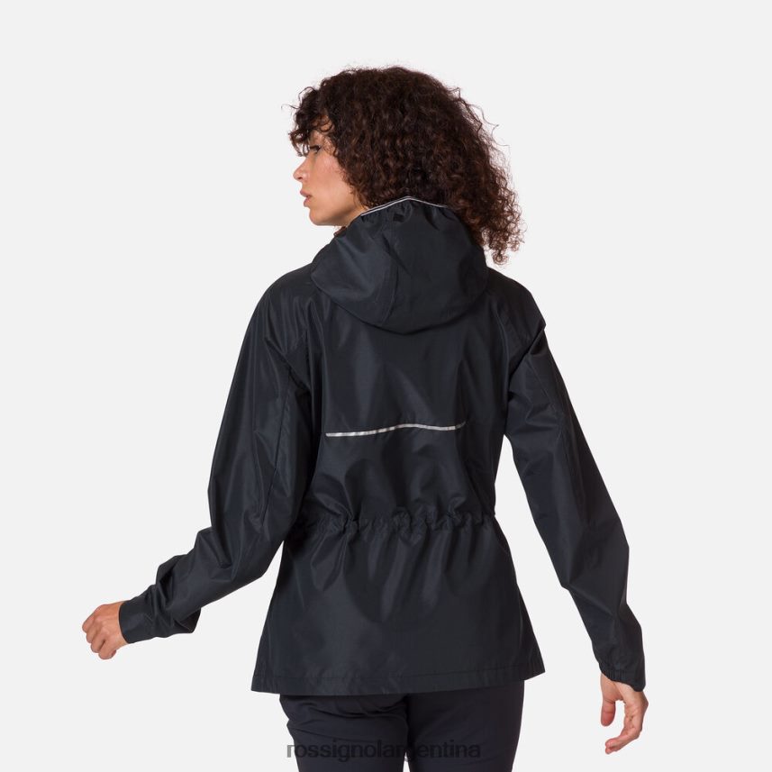 Rossignol mujer chaqueta de lluvia activa 82LVV6825 negro tapas