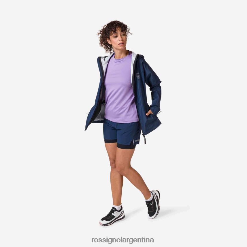 Rossignol mujer chaqueta de lluvia activa 82LVV6871 azul marino oscuro tapas