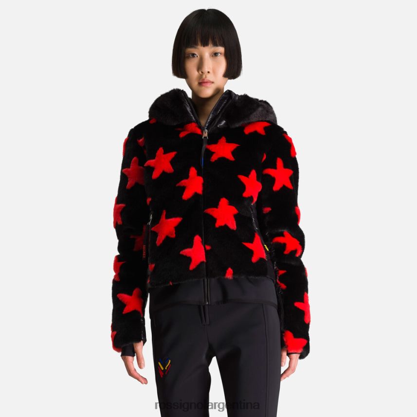 Rossignol mujer chaqueta de peluche jcc 82LVV6784 negro tapas