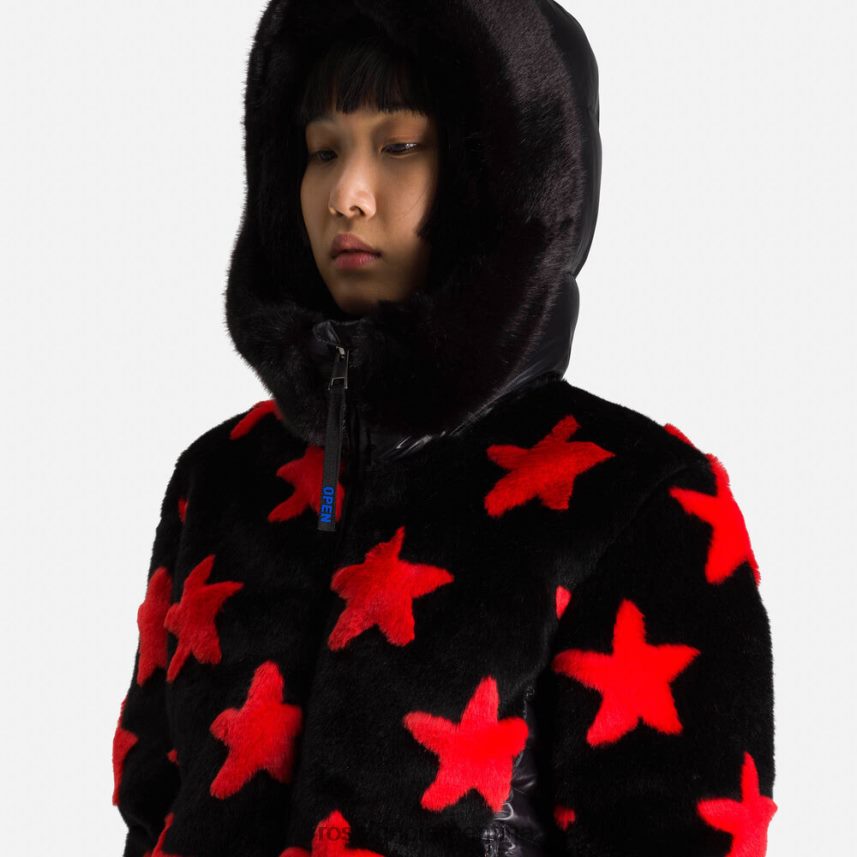 Rossignol mujer chaqueta de peluche jcc 82LVV6784 negro tapas