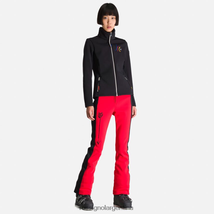 Rossignol mujer JCC Brady chaqueta suave estampada 82LVV6996 negro tapas