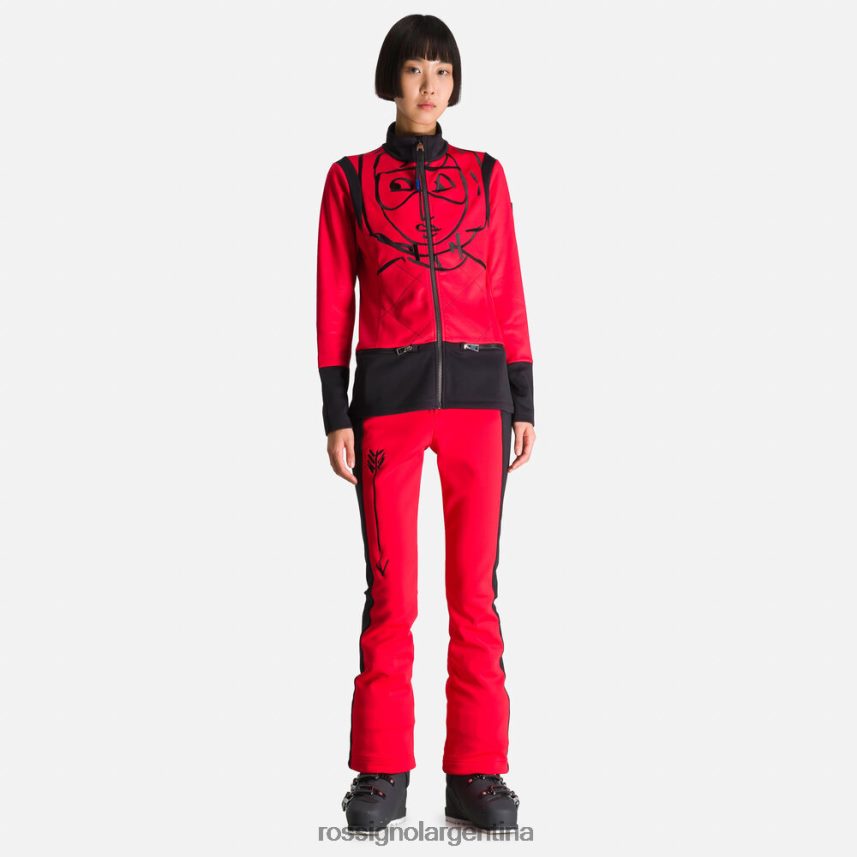 Rossignol mujer chaqueta climi jcc 82LVV6997 rojo tapas