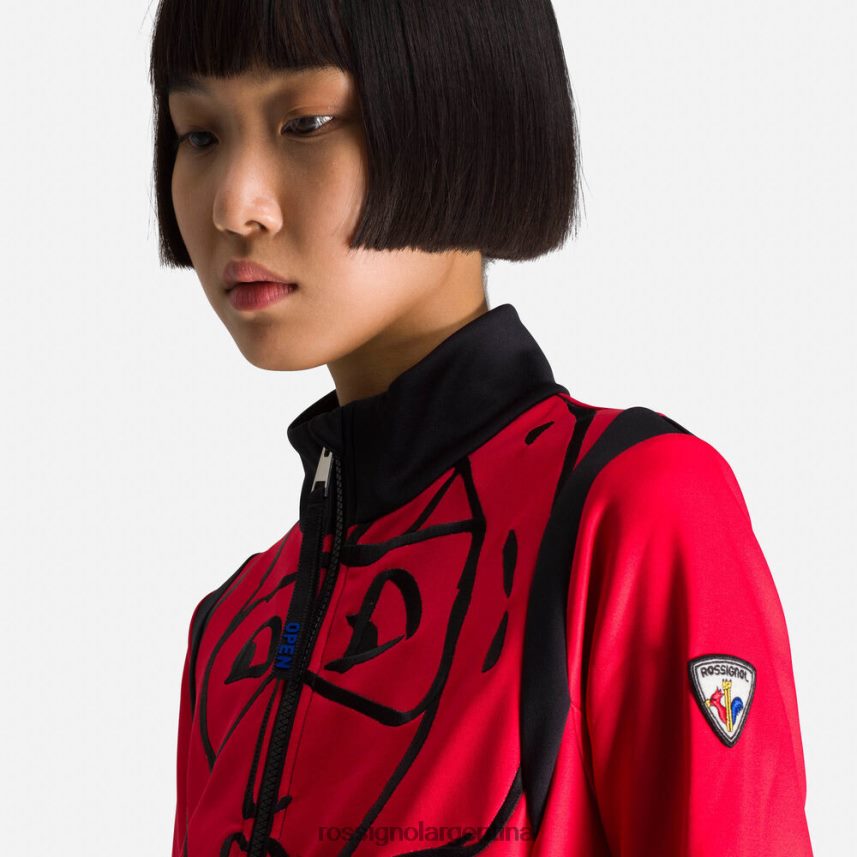 Rossignol mujer chaqueta climi jcc 82LVV6997 rojo tapas