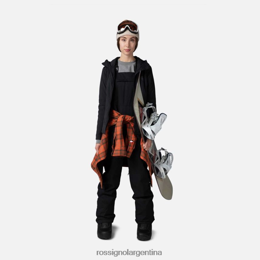 Rossignol mujer chaqueta con capucha opside 82LVV6814 negro tapas