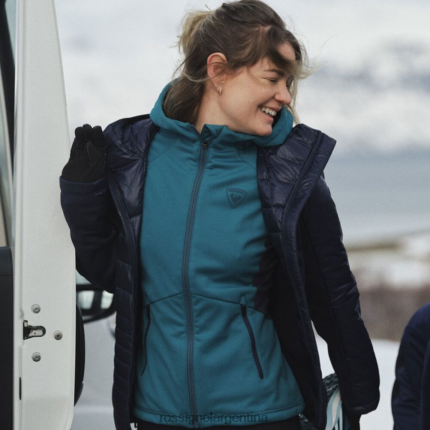 Rossignol mujer chaqueta softshell 82LVV61120 esmeralda oscura tapas