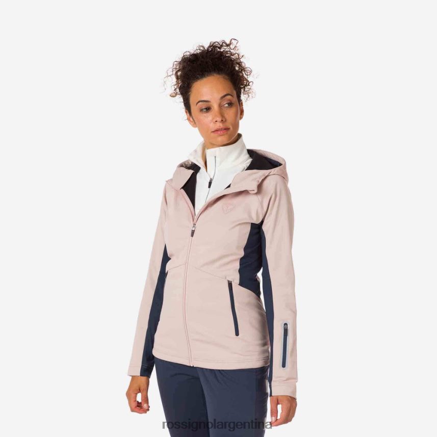 Rossignol mujer chaqueta softshell 82LVV6905 rosa empolvado tapas