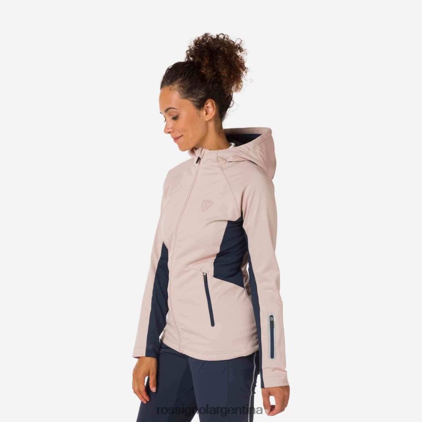 Rossignol mujer chaqueta softshell 82LVV6905 rosa empolvado tapas