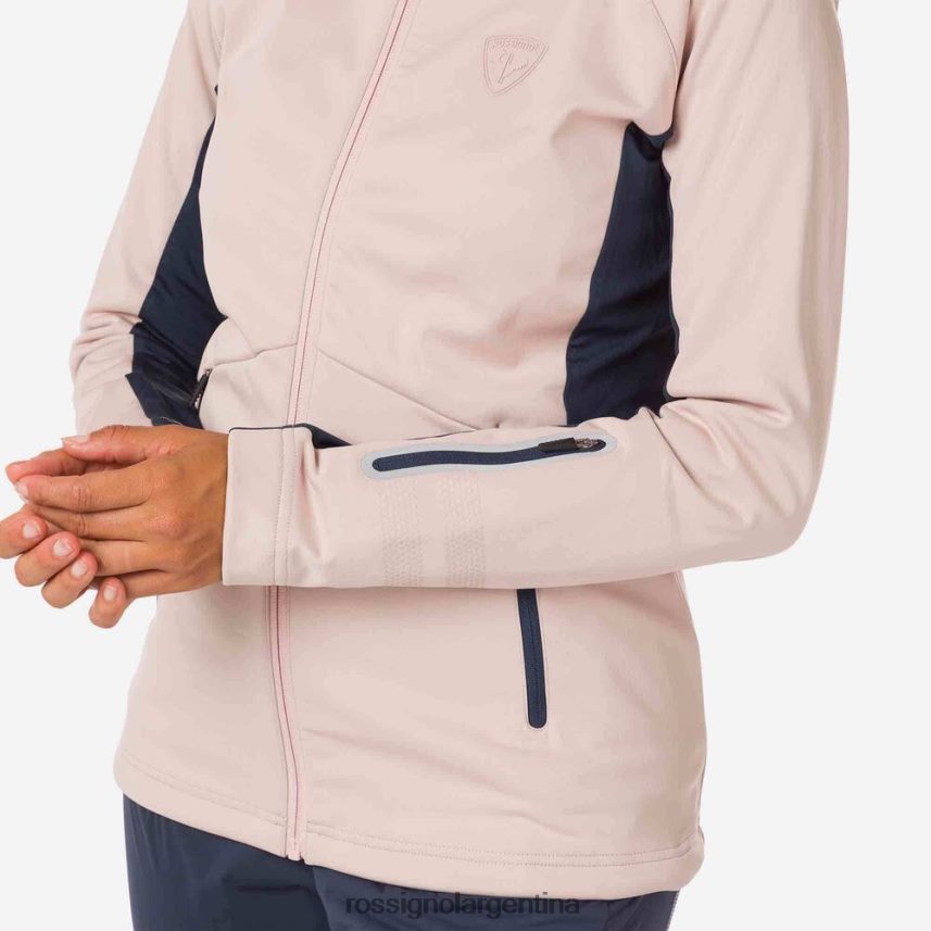 Rossignol mujer chaqueta softshell 82LVV6905 rosa empolvado tapas