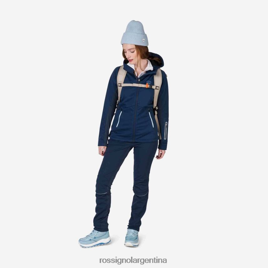 Rossignol mujer chaqueta softshell 82LVV6956 azul marino oscuro tapas