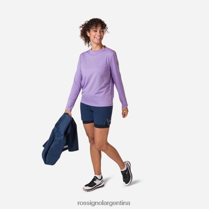 Rossignol mujer pantalones cortos para correr en montaña 82LVV6721 azul marino oscuro fondos