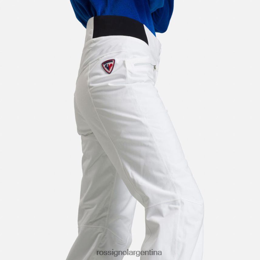 Rossignol mujer pantalones de esquí clásicos 82LVV61010 blanco fondos