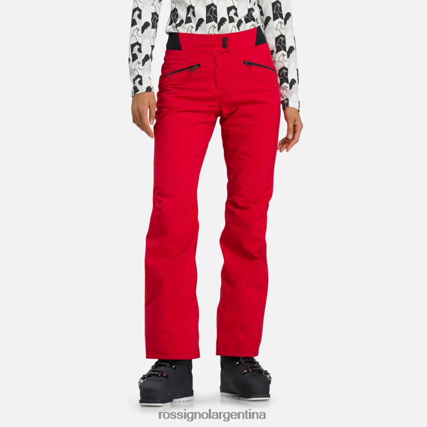 Rossignol mujer pantalones de esquí clásicos 82LVV6775 carmín fondos