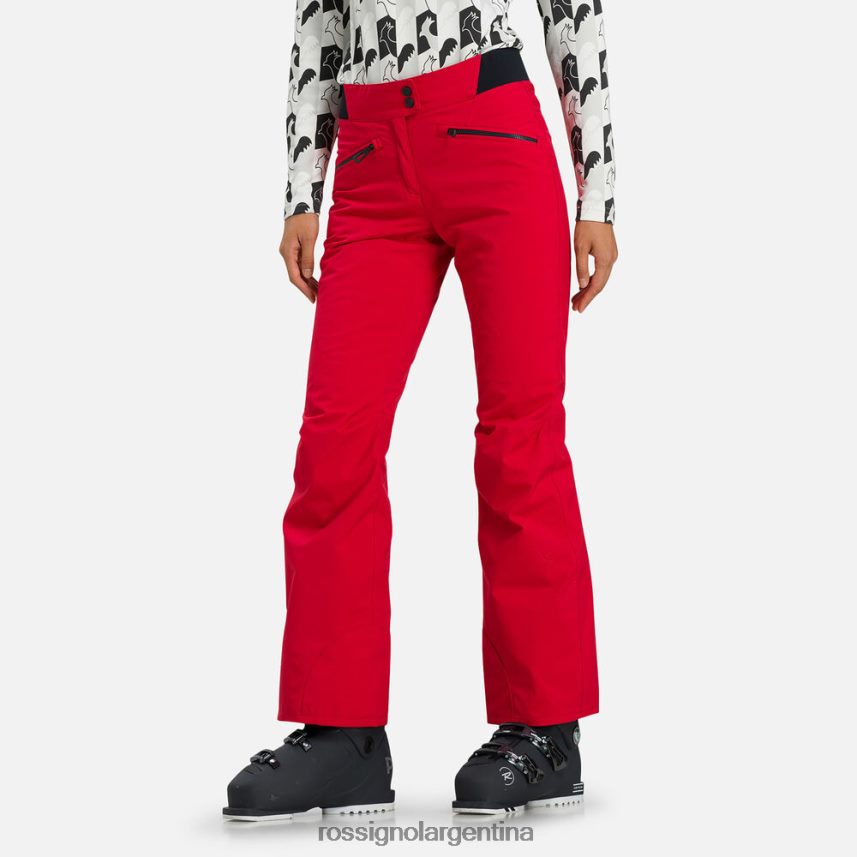 Rossignol mujer pantalones de esquí clásicos 82LVV6775 carmín fondos
