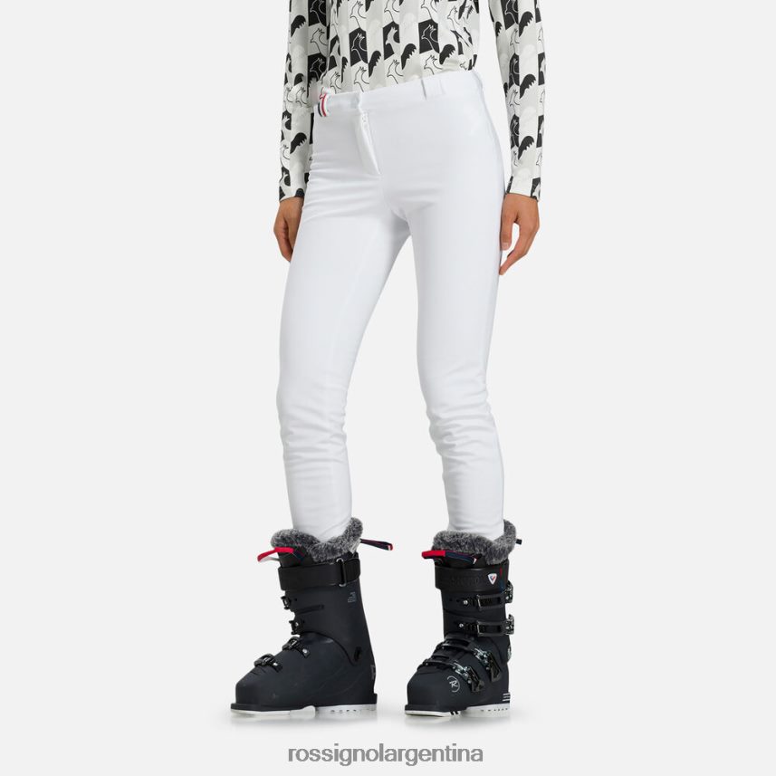 Rossignol mujer pantalones de esquí fuseau 82LVV6763 blanco fondos