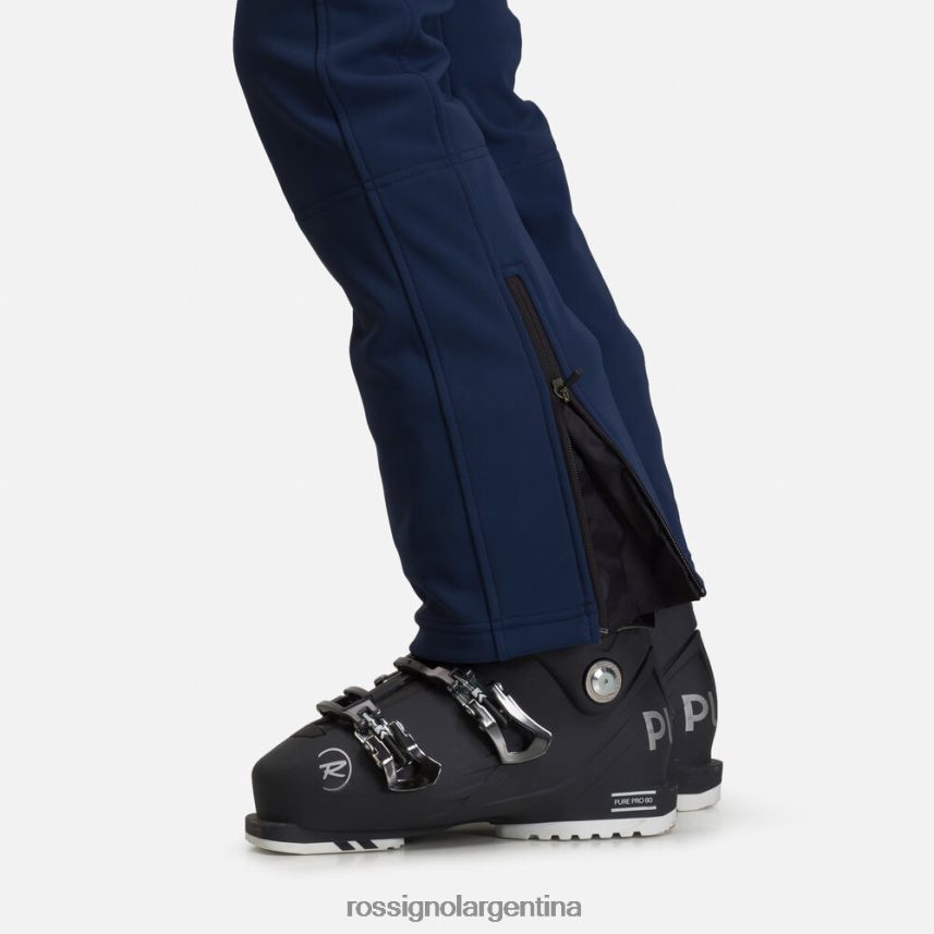 Rossignol mujer pantalones de esquí planos softshell 82LVV61087 azul marino oscuro fondos