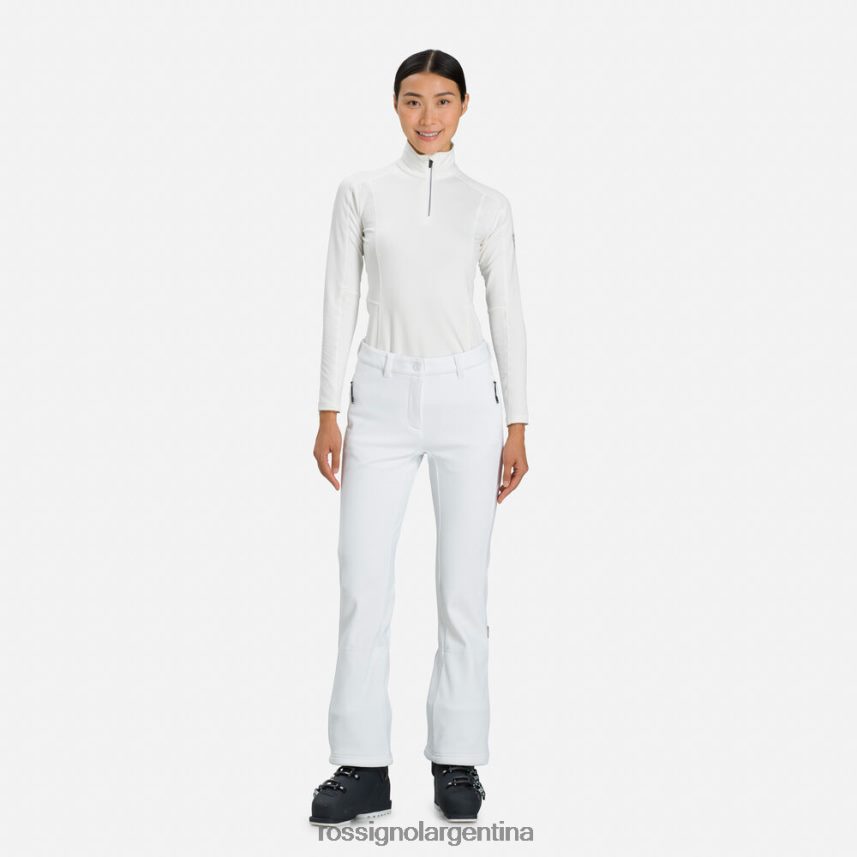 Rossignol mujer pantalones de esquí softshell 82LVV61036 blanco fondos