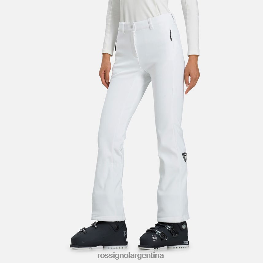 Rossignol mujer pantalones de esquí softshell 82LVV61036 blanco fondos