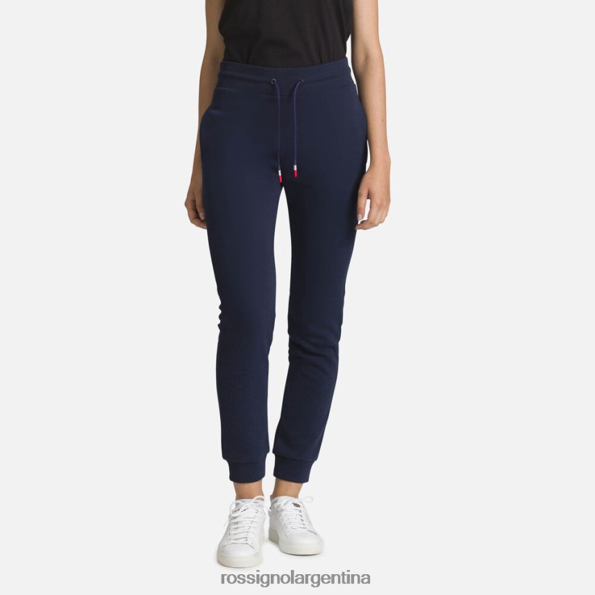 Rossignol mujer pantalones deportivos de algodón con logo 82LVV6886 azul marino oscuro fondos