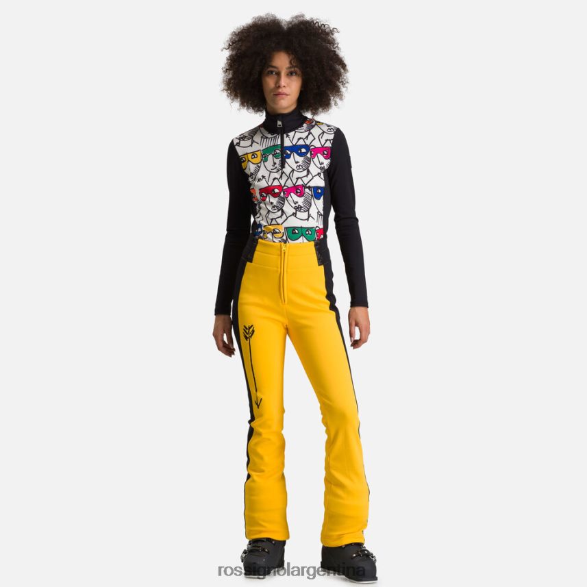 Rossignol mujer pantalones jcc brady suaves 82LVV61078 amarillo fondos