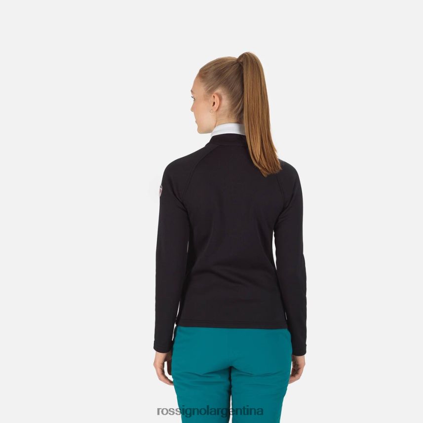 Rossignol mujer polar aéreo con cremallera completa 82LVV6709 negro tapas