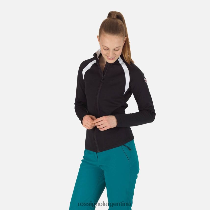 Rossignol mujer polar aéreo con cremallera completa 82LVV6709 negro tapas