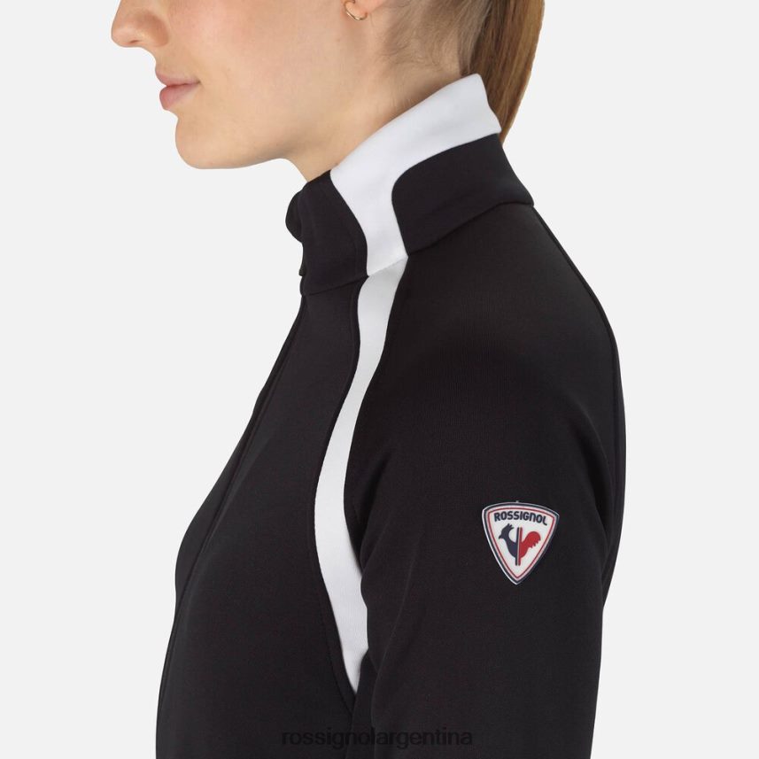 Rossignol mujer polar aéreo con cremallera completa 82LVV6709 negro tapas
