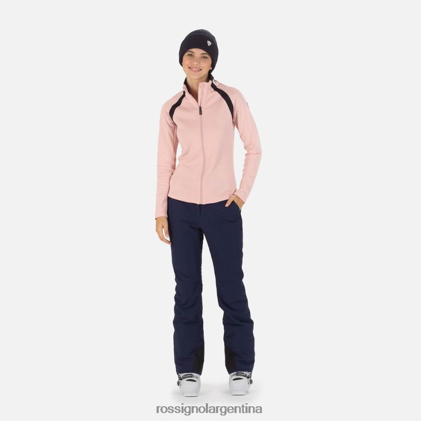 Rossignol mujer polar aéreo con cremallera completa 82LVV6725 rosa empolvado tapas