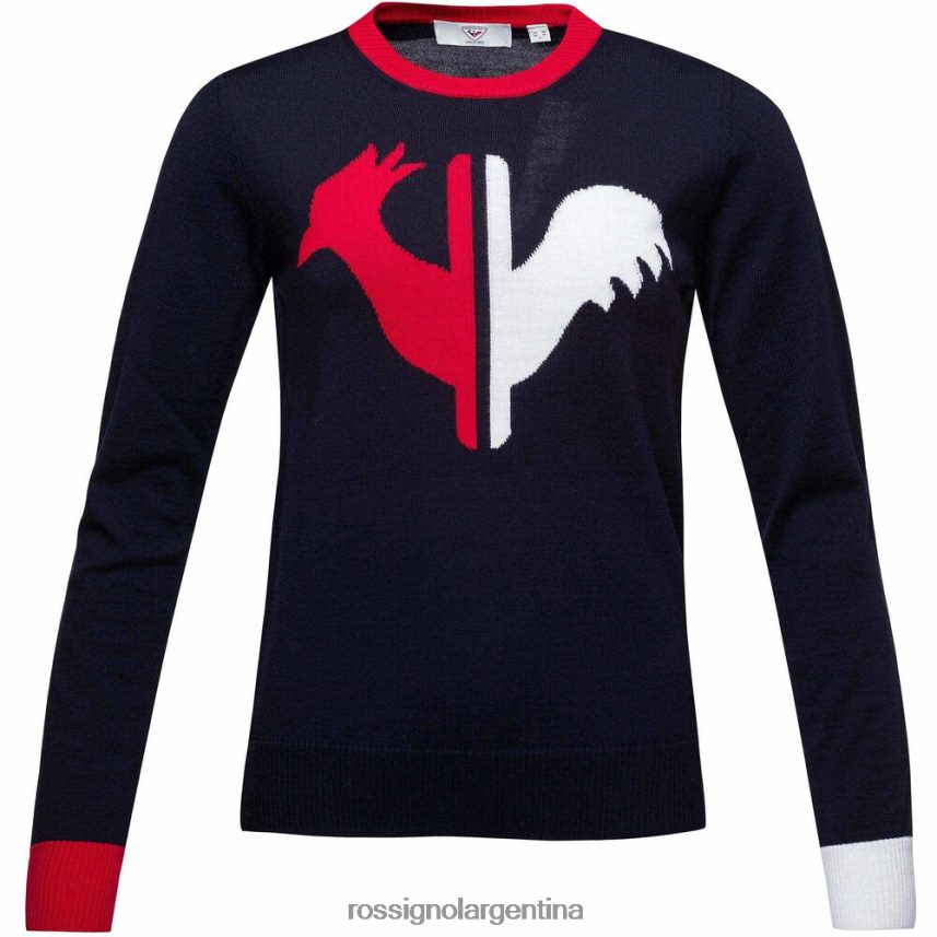 Rossignol mujer suéter de cuello redondo alya 82LVV6977 azul marino oscuro tapas