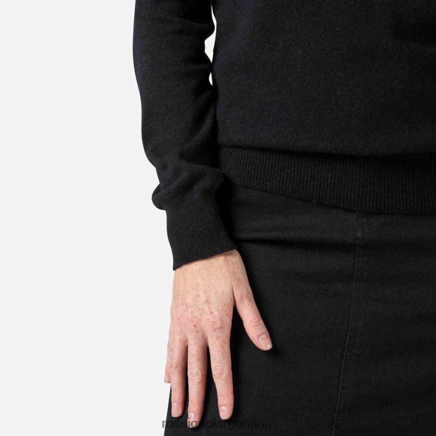 Rossignol mujer suéter de punto característico 82LVV6902 negro tapas
