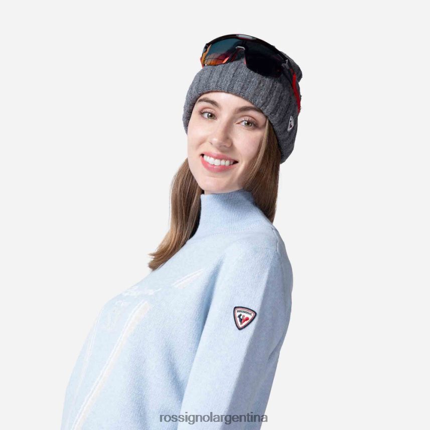 Rossignol mujer suéter de punto con cuello alto victoire 82LVV61092 glaciar tapas