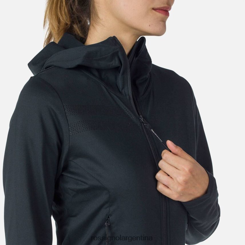 Rossignol mujer sudadera con capucha y cierre completo 82LVV6893 negro tapas