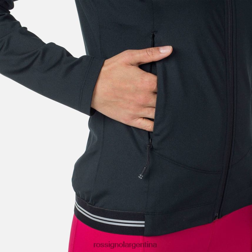 Rossignol mujer sudadera con capucha y cierre completo 82LVV6893 negro tapas