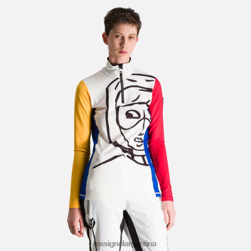 Rossignol mujer top jcc bessi con media cremallera 82LVV6765 multico tapas